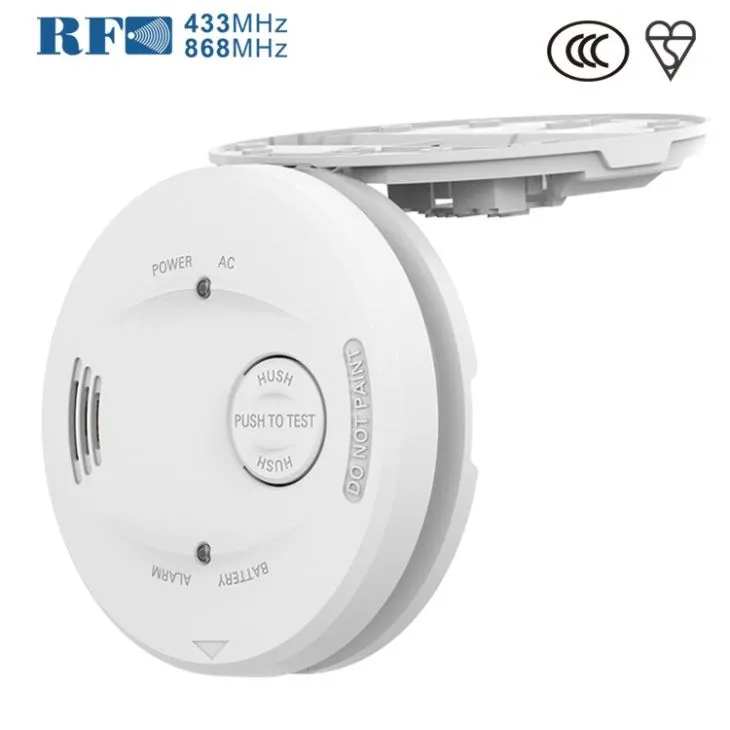 RF Smoke Detector With 9V Battery